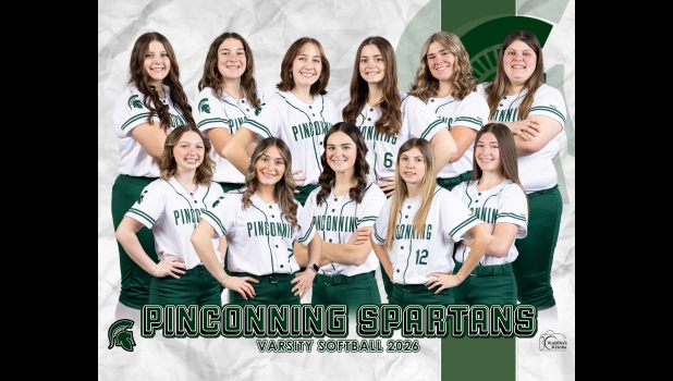 2026 PINCONNING VARSITY SOFTBALL TEAM (all l-r) Front Row: Parker Ramsay, Emma McQuarter, Ella Hunter, Lindsey Drouse, Layla Foco. Second Row: Leeya Rezler, Elley Shoultes, Emily Breza, Hailey Niedzwiecki, Kailee Rugenstein, Elizabeth Fath-Sylvester.