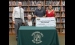 THE PENNY MARTIN EDUCATION SCHOLARSHIP will be awarded annually to a PHS student pursuing a degree in education. Pictured are (l-r): Superintendent Andy Kowalczyk, Penny Martin, Nick Hetherington, and Marilia Hetherington. 