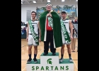 2022 PHS COMING HOME KING BRAYDEN JARVIS was crowned at half-time of Friday’s Boys Varsity Basketball Game, along with First Runner-up Teddy Shark and Second Runner-up DJ LaBean. --Journal Photo