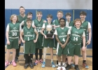 THE PINCONNING MIDDLE SCHOOL 7TH GRADE BASKETBALL TEAM won the Silver Division Jack Pine Championship over Clare on Saturday. Team members were (all l-r) Front Row: Zekiah Nashatka (#30), Alex Rivard (#1), Max Wieland (#2), Ki Jauhn Foor (#4), Noah Foco (#14). Back Row: Coach Len Pomaville, Dalton Weber (#32), Jake O’Laughlin (#34), Skylar Pomaville (#44) Matt Hartfelder (#25), Matt Dubay (#40). Not Pictured: Evan Myers (#10), Kaiden Kartes (#12), Brayden Bauer (#42). --Courtesy Photo