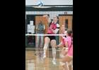 ABBY GRZEGORCZYK (#1) was credited with 6 kills and 3 blocks in least Wednesday’s Pink Out Night game against SSC.