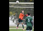 ALEX RIVARD (#10) played goalkeeper in last Wednesday’s match against the Ogemaw Heights Falcons.	