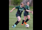 ALLISON FORK (#9) starts a breakaway for a late goal against Millington on Friday. --Journal Photo