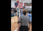 ANDREW WILSON (#45) hit for 2 on this shot against Meridian on Thursday. --Journal Photo