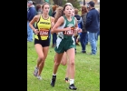 ARIEL HOLSTINE (shown earlier this season) placed 18th in last week’s Jack Pine Championship with a PR time. --Journal Photo