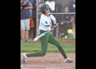 ARIEL HOLSTINE (#12) swatted a 3-run home in Pinny’s 3-homer inning in the second game against Shepherd on Tuesday --Journal Photo