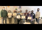 5th Grade Award Winners:(r-l) front row-Brody Balenda, Ashton Enciso, Bayleigh-Rae Williams; back row-Mr. O’Laughlin, Kahlen Gentle, Leah Gary, Jake O’Laughlin, Landen McKeon, Kaleb Whaley, and Mrs. Schwerin. --Courtesy Photo