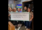 THE PINCONNING YOUTH LEAGUE ORGANIZATION (PYLO) held a fundraiser at CJ’s Sports Grill in Pinconning, on October 10th. CJ’s donated $650; we’d like to express our appreciation to Clif, Jessica, and the staff at CJ’s for having us! Some of CJ’s staff is shown above with Shannon and Jessica from the PYLO Board.    							                           --Courtesy Photo