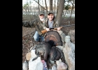 Skyler Pomaville shot a tom turkey with an 11 inch beard with grandpa Leonard on April 18th. --Courtesy Photo