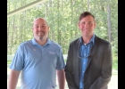 Kevin Shark (right) from Bay County Road Commission, and former Rotary Club President, Nate Pepple.   			 	              --Courtesy Photo