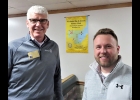 PICTURED ABOVE are Jeff Leipprandt, Rotary District Governor from Pigeon (left), and Josh Klee, the program speaker (right). --Courtesy Photo