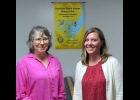ROTARIAN CINDY LeVASSEUR (left) is shown with KERI WITHERS (right) who spoke about the non-profit organization, Rayola. Rayola is a 501[c]3 charitable entity dedicated to providing necessary items to children when they enter foster care, some of whom are removed from their homes with virtually no clothing or personal items to take with them.   	                                                                    --Courtesy Photo
