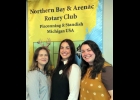 Bay Area Community Foundation Staff Members presented at last week’s Rotary meeting Left to right, are Erin Kreutzberg, Maggie Dwan, and Madison Syring. -- Courtesy Photo