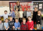 Miss Bukowski’s Kindergartners honored Mrs. Ayers as their VIP for all her help in their classroom. They had a special lunch and cookies together and presented her their beautiful posters. -- Courtesy Photo