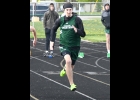 CARSON PARKS, shown earlier this year, came in third in the 100 Meter Dash at the Bay County Championship last Friday in Essexville. --Journal Photo