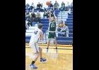 CARSON PARKS (#12) takes a shot against Hemlock last Tuesday. --Journal Photo