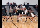 THE SPARTANS CELEBRATE their win over the Standish-Sterling Central Panthers last Wednesday. --Journal Photo
