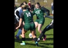 CHRISTINE FOOR (#44) ended up with a goal after this scrum in front of the Bullock Creek net last Wednesday and later added an assist. --Journal Photo
