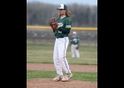 COLE REZLER (#13) has faced batters from in front of the plate instead of behind it in several recent games.        						           --Journal Photo