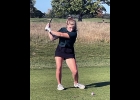 ELANOR BOETTCHER (right) of the Spartan Girls Varsity Girls Golf Team. --Courtesy Photo
