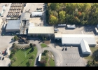 BAY VIEW FOODS/MR. CHIPS FACILITY as seen from the air on Monday. The fire began in the loading dock area in the top left of the photo. The damage to the steel roofs shows the intensity of the heat inside the buildings. --Courtesy Photo by Martin Szeliga/Airborne Angler