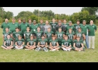 2019 BOYS VARSITY FOOTBALL TEAM. (all l-r) Front row: Chase Caffrey, Arthur Dennison, Lucas Lauzon, Blake Schumann, Tristan Dycewicz, Brandon Fryzel, Kyle Reynolds. Second Row: Zach Szafranski, Dallas Foor, Dakota Maes, Tommy Yanoski, Ethan Steelman, Gage Krzysiak, John Norman, Anthony Reszke. Third Row: Defensive Coordinator Randy Moore, Assistant Coach Dominic Williamson, Assistant Coach Jason Brazeau, Head Coach Dave LeVasseur, Defensive Coordinator Don LaBean, Assistant Coach Rod Schumann, Offensive Coo