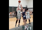 GEENA GAUTHIER (#22) takes a shot against Meridian in last Thursday’s loss to the Mustangs. --Journal Photo
