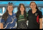 LEXI DROUSE (above center) took Third Place in the Jack Pine Singles Tournament on Saturday in Standish. --Courtesy Photo