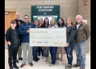 NBCF GRANT FOR WALL OF FAME - (l-r) Reed Weddel, Andy Kowalczyk, David Tokarsky, Cathy Yaros, Ellen Charlebois, Kinsie Jacques, Mary Idzior, Madi Syring, Tina Bauer, Mike Stoner. --Courtesy Photo