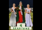 THE 2022 PHS HOMECOMING QUEEN AND HER COURT were crowned at half-time of Friday’s Varsity Football game. Queen Dailyn Bayne (center) is flanked by First Runner-Up Jasmine Johnson (right) and Second Runner-Up KacieRae Krevinghaus (left). 		  	                         --Journal Photo