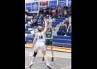JASMINE BRAZEAU (#25), shown earlier this season, led the Spartans with 6 points and 2 steals in their MHSAA District game against Harrison last Tuesday. --Journal Photo