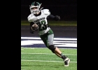 JORDAN GUNTER (#23) returns a kickoff in Friday’s loss against the Panthers of Mt. Morris. --Journal Photo