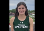 KINSIE JACQUES (shown earlier this season) ran in the 1600 and 3200 meters at the Sate Finals on Saturday. --Journal Photo