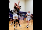 LAUREN LAURES (#3) takes the shot that made her the All-Time Top Scorer in PHS Girls Basketball history. Just under 3 minutes into last Thursday’s 74-40 win over Farwell, her basket moved her ahead of Candace Marut’s 1,069 career points. With 7 games remaining in the regular season, Laures is just 4 points out of the Bay County All-Time Top 10 Scorers. --Journal Photo