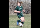 LEXI DROUSE (#4, shown earlier this season) was part of the defense that held Oscoda scoreless in the team’s 1-0 win on Monday. --Journal Photo