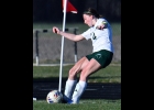 LEXI DROUSE (#4, seen Tuesday against Bullock Creek) scored unassisted on a corner kick against Millington on Friday. --Journal Photo
