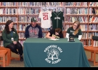 MADDY SHOULTES, with her parents by her side, recently signed with Mott Community College to become part of the Lady Bears Softball Team. Shoultes has been a 4-year starter on the Spartans Varsity Softball team, and is a former member of the Saginaw Bay Riverdawgs travel softball team. --Journal Photo