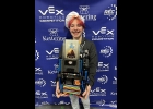 MOLLIE BARNT (granddaughter of Journal Publisher Craig and Janet Barnt) and The Crumbly Cookies VEX IQ Challenge team from Haslett Robotics Club finished 6th and received the Build Award at the Michigan Middle School State Championship in Monroe on Sunday. They are now 1 of 22 middle school teams from Michigan qualified for the VEX Robotics World Championships, to be held in Dallas April 25th-May 4th.        	              --Journal Photo