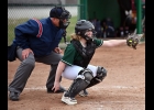 NOLA ROBINSON (#10), caught several innings in last Thursday’s games against Beaverton. --Journal Photo