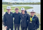 THE SPARTAN BOYS GOLF TEAM from the Oiler 36 Invitational: (l-r) Jake Rau, Owen O’Laughlin, Garrett Zehr, Cole Brady. --Journal Photo