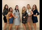 Queen Candidates: Madison Bellottie, Alayna Bernreuter, Aubree Bishop, Katie DaFoe, Kaylei Groulx, Sophia Shaker. --Journal Photo