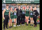 THE SPARTAN CROSS COUNTRY TEAM at MHSAA Regional 25-3 in Shepherd last Friday (from left): Tayler Morand, Maddie Grzegorczyk, Trista Smerdon, Kinsie Jacques, Ariel Holstine, Alex Kanthe, Lexi Drouse, Taylor Bauer. --Journal Photo