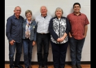 THE NORTHERN BAY COUNTY FUND TRIVIA CONTEST was held Saturday evening at the Pinconning Township Hall. The winning team was made up of: (l-r) Bob Hummel, Lonna Hummel, Dennis Curtis, Robin Weiss and Dustin Weiss. All proceeds from the event benefit the residents of Northern Bay County through grants and scholarships by the Fund. 		                              --Journal Photo