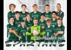 2022 PINCONNING SPARTAN VARSITY BOYS SOCCER TEAM (all l-r) Front Row: Lucas Hartfelder, Hunter Groulx, Alex Schaefer, Owen O’Laughlin, Lucas Stoneback. Middle Row: Wyatt Edwards, Ryan Kowalczyk, Landen Enciso, Ty King. Back Row: Blake Merino, Garrett Edwards, Dylan Krevinghaus, Jacob Stoneback, Coach Allen Krevinghaus. Not Pictured: Carson Parks. --Courtesy Photo