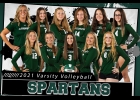 2021 PINCONNING SPARTAN VARSITY VOLLEYBALL TEAM (all l-r) Front Row: Kallie Blake, Rheanah Sturm, Kaia Billingsley, Hailey Cianek, Brielle Herner. Back Row: Coach Amy Cianek, Dailyn Bayne, Samantha Fryzel, Megan Seidel, Geena Gauthier, Madison Shoultes. --Journal Photo