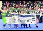 THE PINNY YOUTH WRESTLING TEAM from the NEMWA State Finals (l-r): Maycee Basner, Camden Penberthy, Allure Foor, Michael Trombley, Kai Jones, Xavier Fabera, Brady Dupuy.