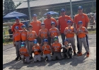 PINTO CHAMPIONS: BEAVER 1 (l-r): front row: Lincoln S., Bennett L., Avery O., Owen D., Zavyer G. Middle Row: Jett B., Bryson P., Cole G., Austin W., Conner G., Conner C., Carson G., back row: Head Coach Troy Lynch, Coach Todd Grzegorczyk, Coach Dane Grzegorczyk, Coach Tyler Waibel, Coach Fred Dore.